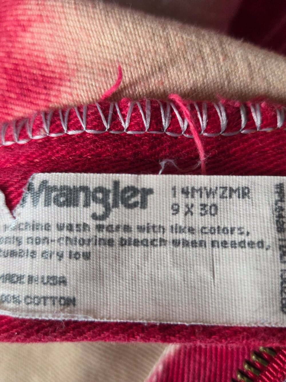 Wrangler Ombre Cut off Denim Shorts 28 waist vintage 9 - Picture 3 of 5
